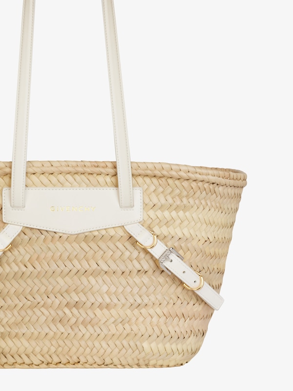 Givenchy Small Voyou basket bag in raffia Promoción por tiempo limitado