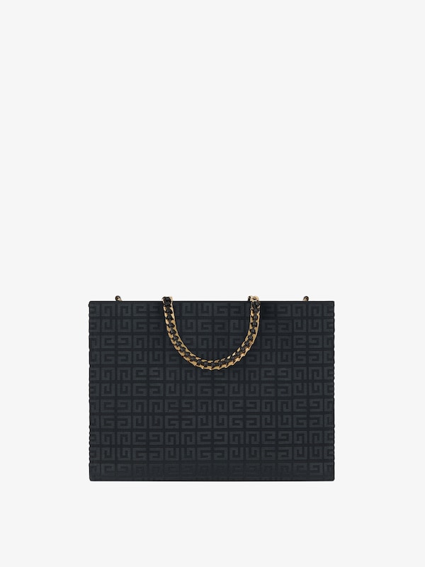 Givenchy Medium G-Tote shopping bag in 4G embroidery with chain Promoción trimestral