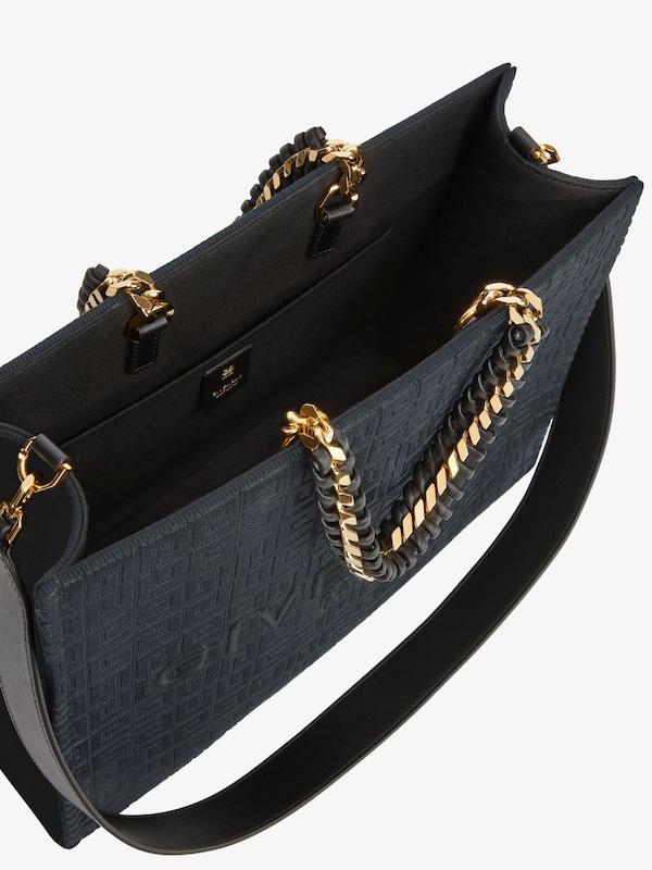Givenchy Medium G-Tote shopping bag in 4G embroidery with chain Promoción trimestral