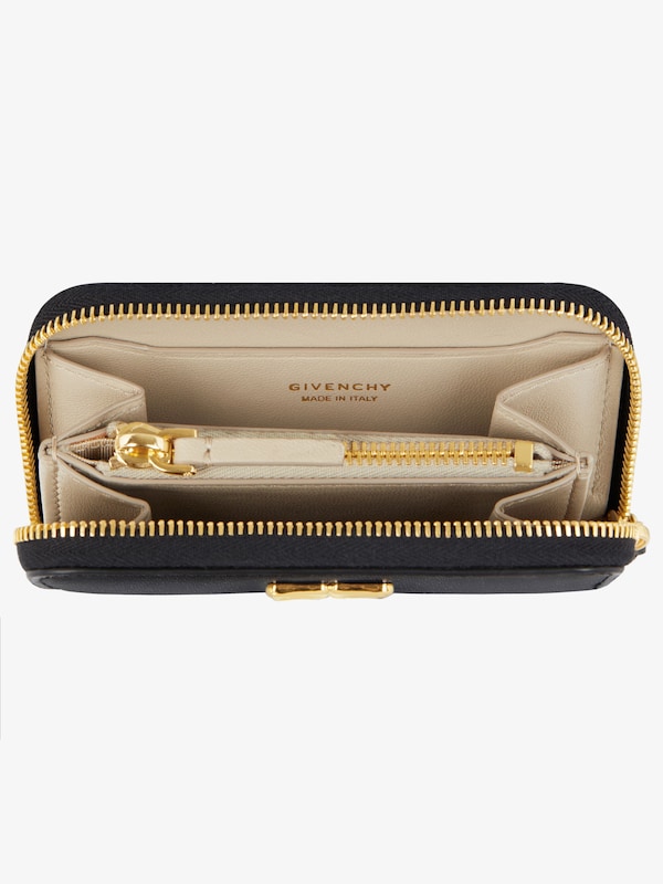 Givenchy 4G Liquid zipped wallet in Box leather Tienda de fábrica