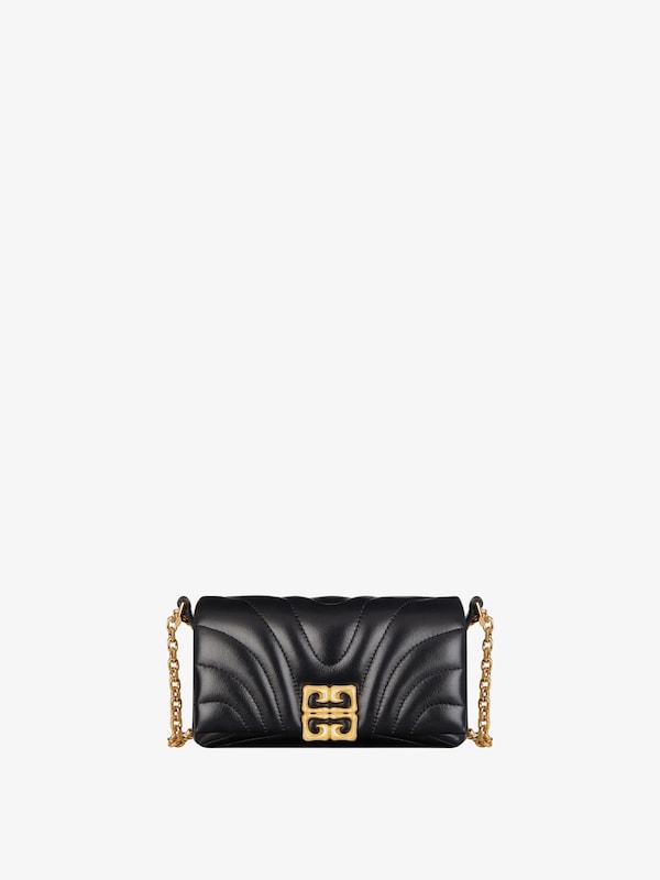 Givenchy 4G Liquid wallet on chain in quilted leather Oferta exclusiva