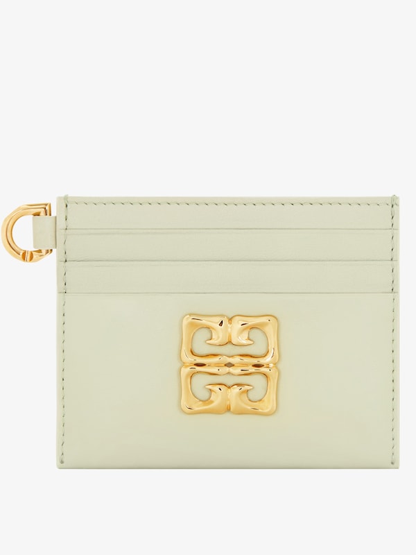 Givenchy 4G Liquid card holder in Box leather Última moda
