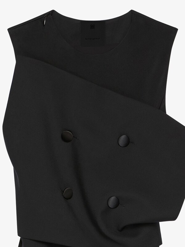 Givenchy Asymmetric dress in wool and mohair with plaston Ofertas