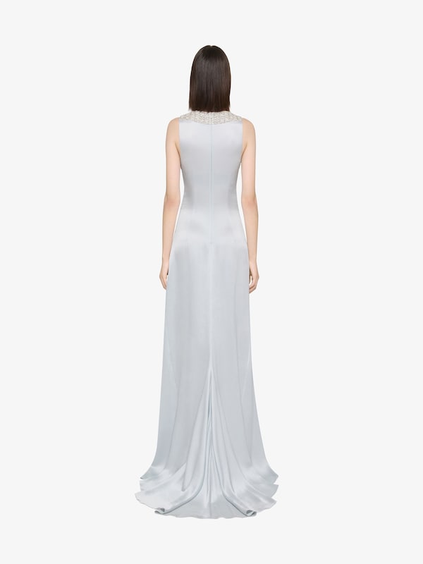 Givenchy Evening dress in crepe satin with crystals and pearls En oferta