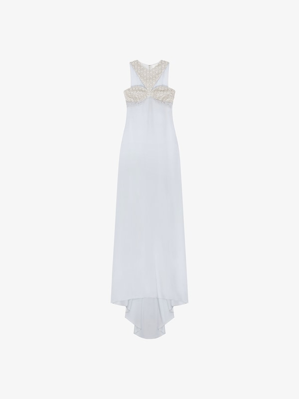 Givenchy Evening dress in crepe satin with crystals and pearls En oferta