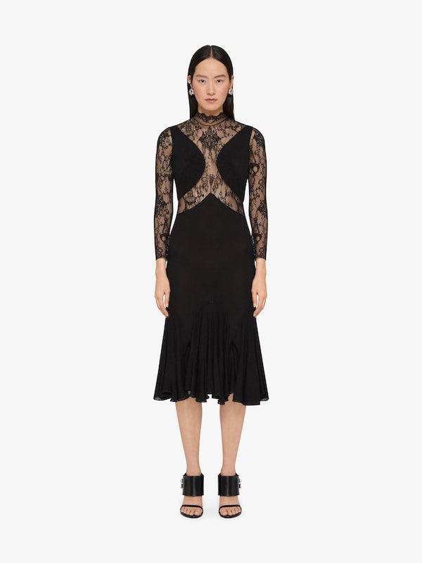 Givenchy Dress in chandelier lace and jersey Rebajas de fábrica