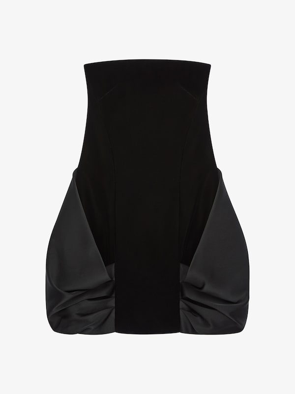 Givenchy Bi-material bustier draped dress Descuento