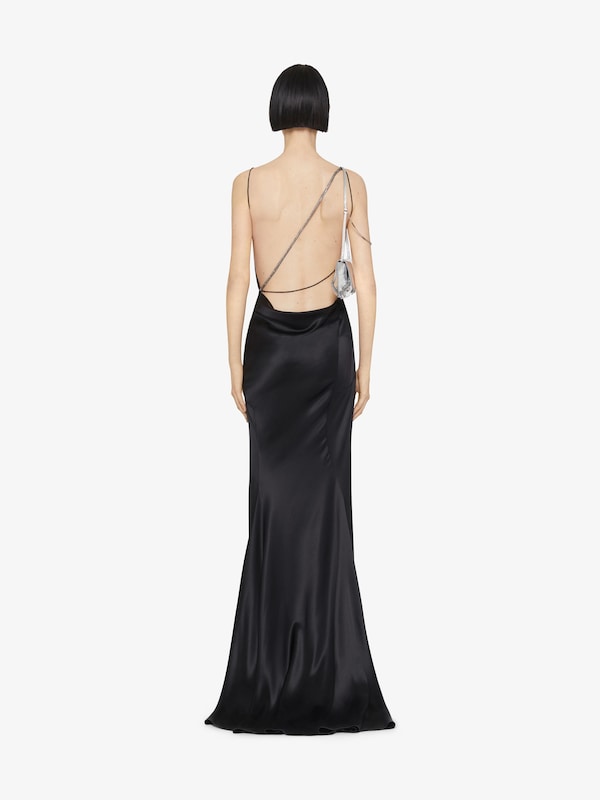 Givenchy Evening draped dress in satin with crystals Tienda
