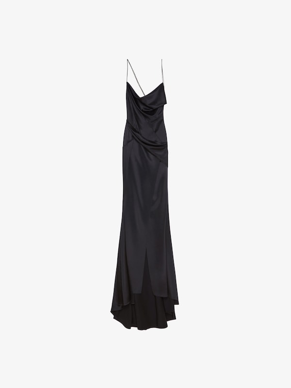 Givenchy Evening draped dress in satin with crystals Tienda