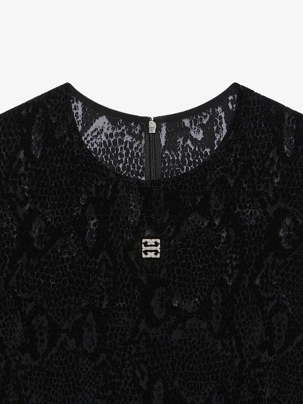 Givenchy Dress in python print tulle with 4G detail Rebajas top