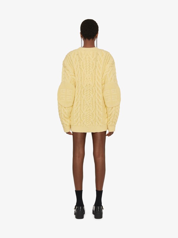 Givenchy Oversized sweater in cable-knit Envío gratis