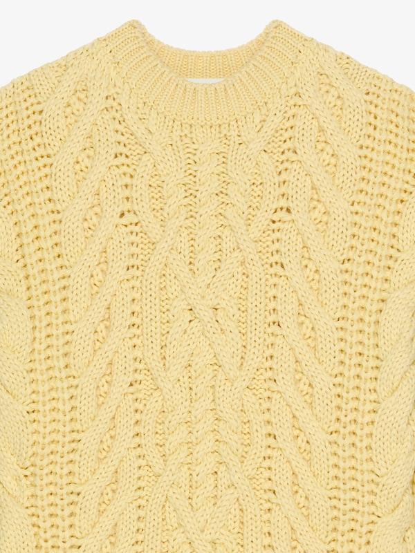 Givenchy Oversized sweater in cable-knit Envío gratis