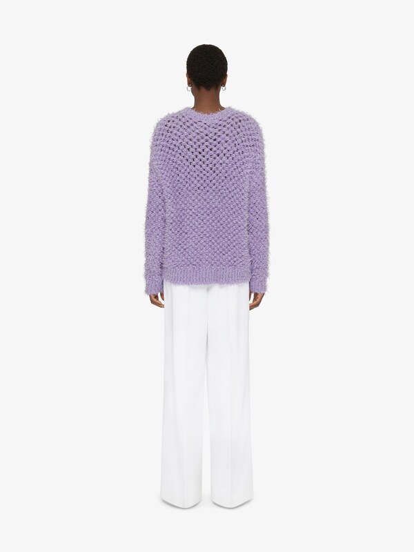 Givenchy 4G openwork sweater in wool and mohair Promoción por tiempo limitado