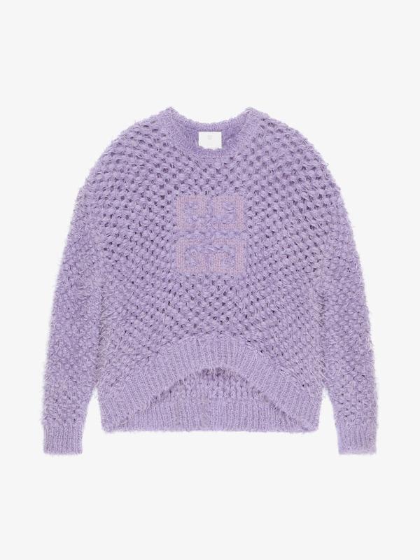 Givenchy 4G openwork sweater in wool and mohair Promoción por tiempo limitado