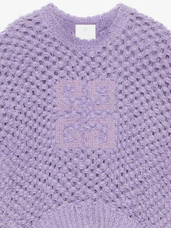 Givenchy 4G openwork sweater in wool and mohair Promoción por tiempo limitado