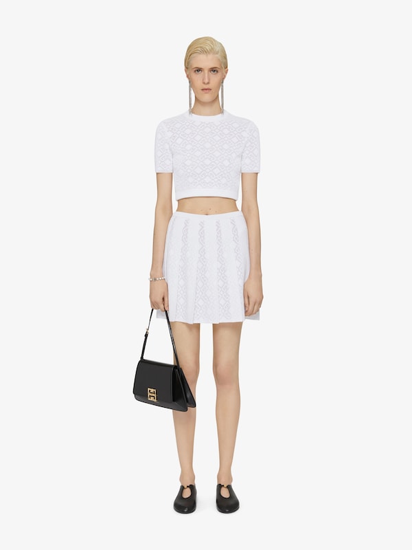 Givenchy Cropped sweater in monogram 72 jacquard