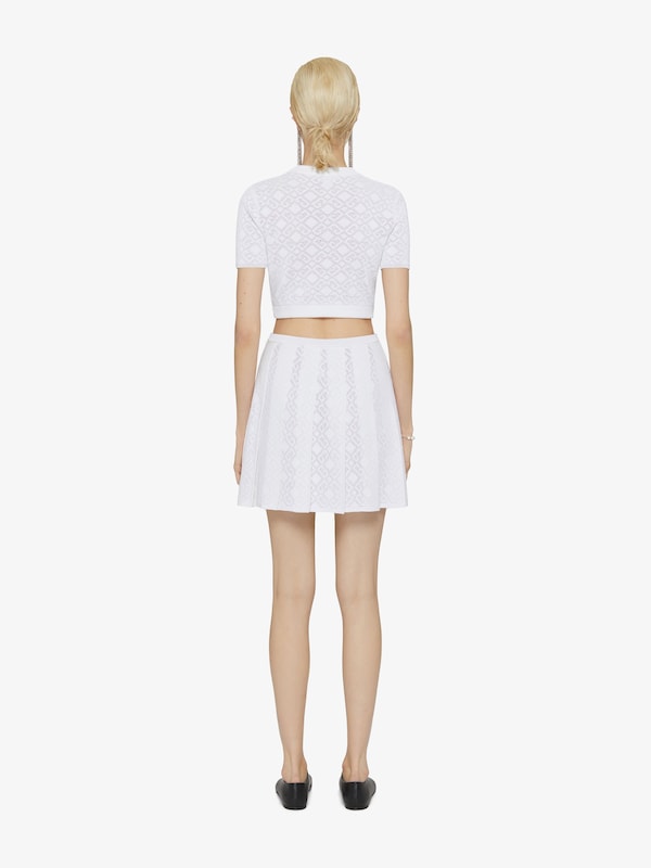 Givenchy Cropped sweater in monogram 72 jacquard Oferta especial de fábrica