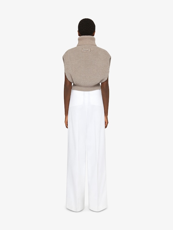 Givenchy Sleeveless turtleneck sweater in wool Superdescuento