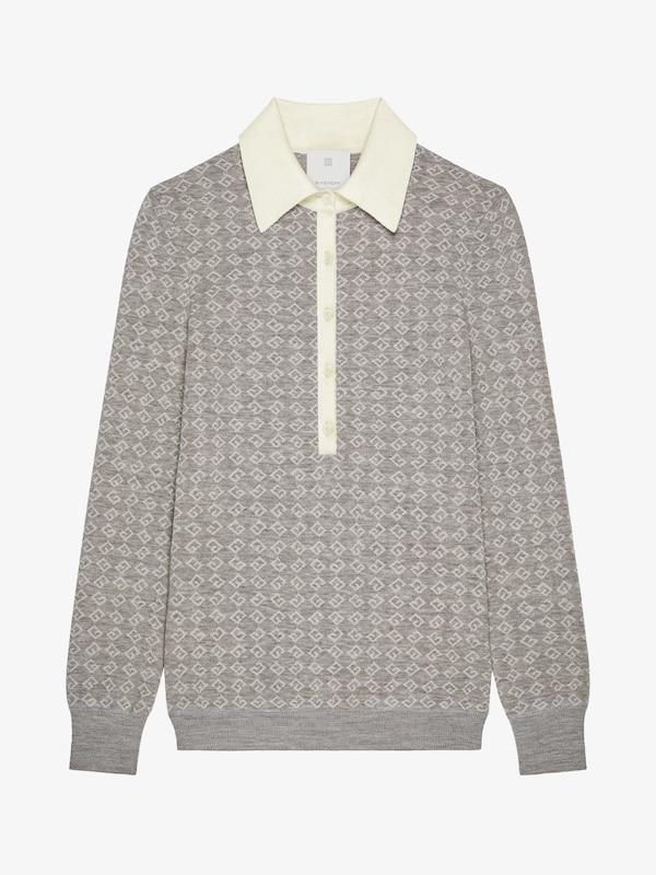Givenchy Slim fit polo in monogram 72 jacquard Envío internacional gratuito