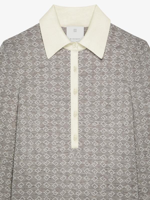 Givenchy Slim fit polo in monogram 72 jacquard Envío internacional gratuito