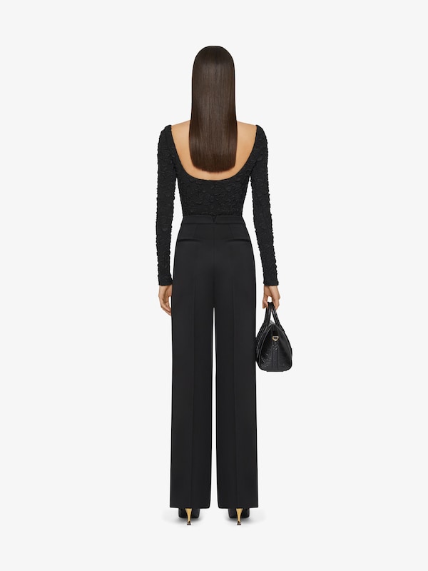 Givenchy Slim fit top in jersey with floral pattern Tienda de fábrica