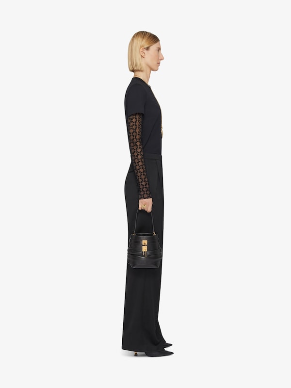 Givenchy Overlapped slim fit t-shirt in cotton and tulle monogram 72 Descuentos del mes