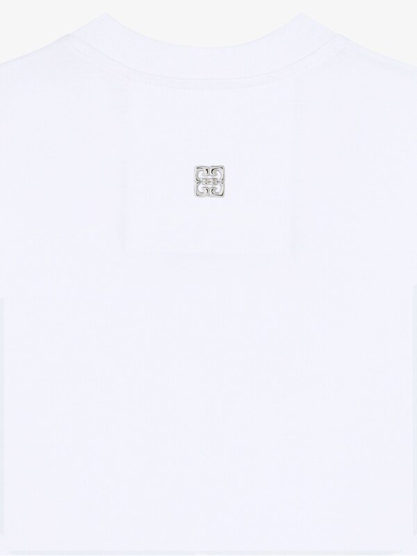 Givenchy Slim fit t-shirt in cotton with crystals snake Última moda