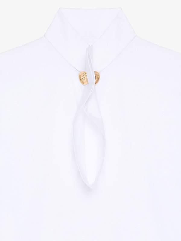 Givenchy T-shirt in cotton with buttoned collar Ofertas de temporada