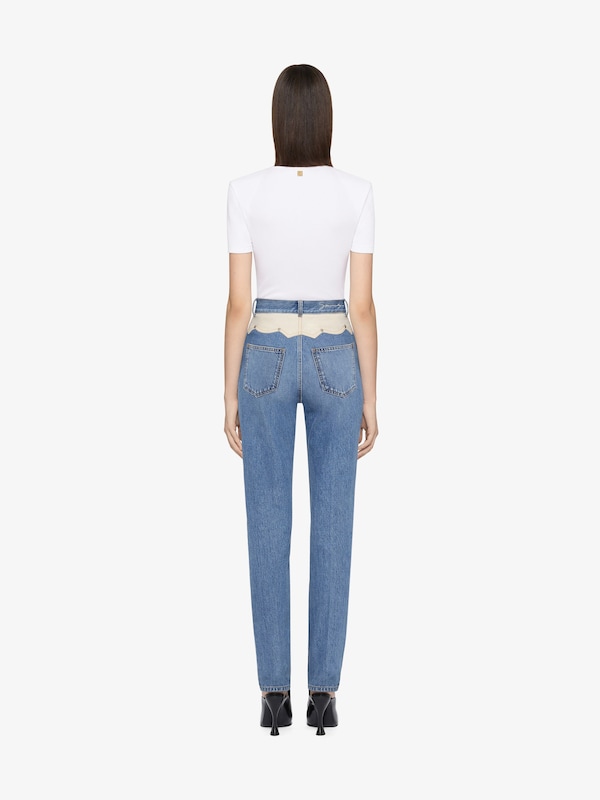 Givenchy Slim fit t-shirt in cotton with laces and 4G detail Ofertas especiales