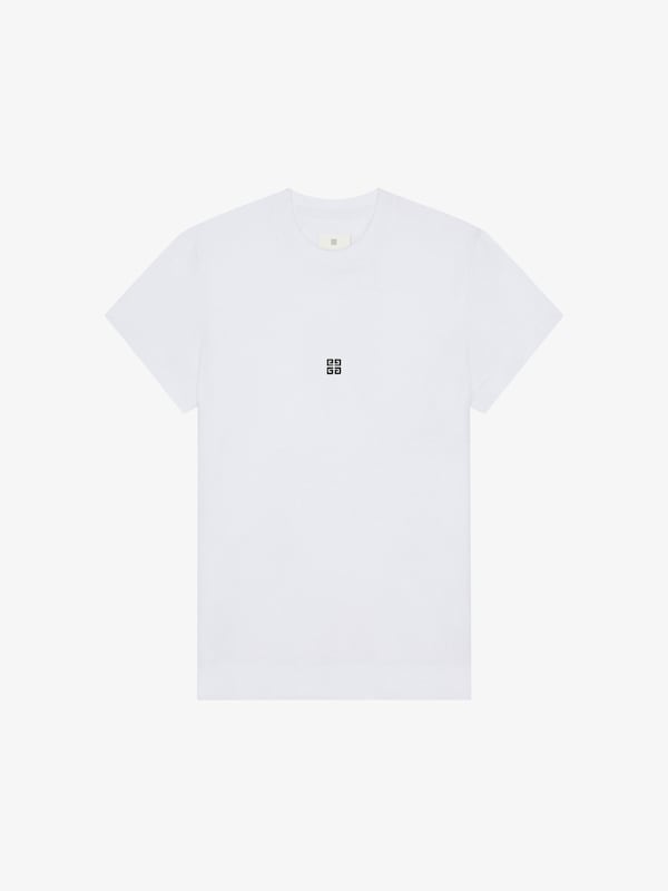 Givenchy Slim fit t-shirt in cotton with 4G detail Grandes ahorros