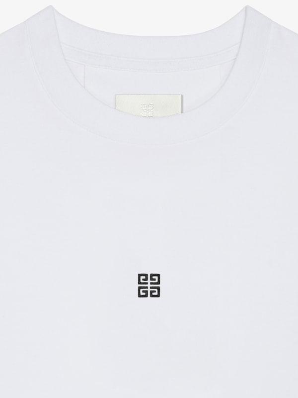 Givenchy Slim fit t-shirt in cotton with 4G detail Grandes ahorros