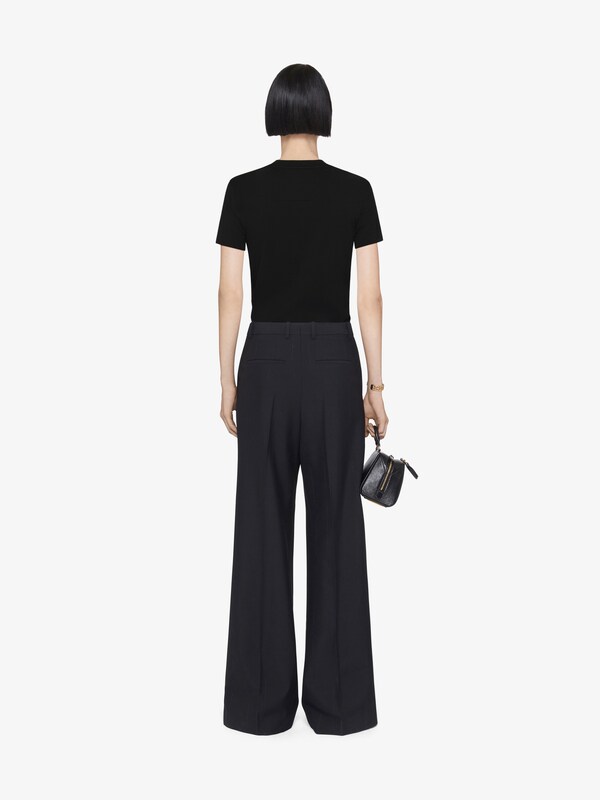 Givenchy Slim fit t-shirt in cotton with 4G detail Rebajas de fin de temporada