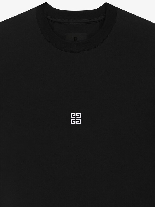 Givenchy Slim fit t-shirt in cotton with 4G detail Rebajas de fin de temporada