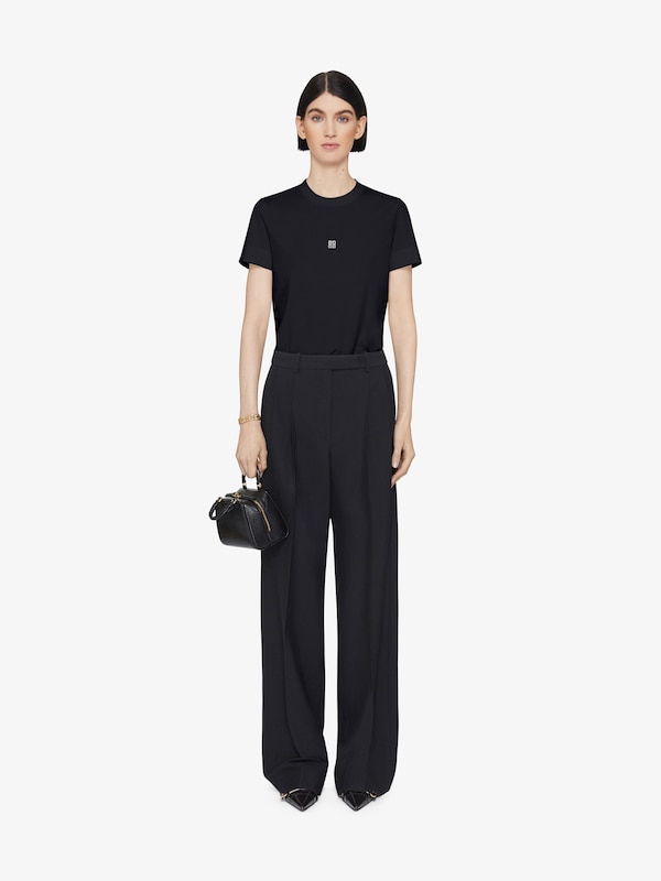 Givenchy Slim fit t-shirt in cotton with 4G detail Devoluciones gratuitas