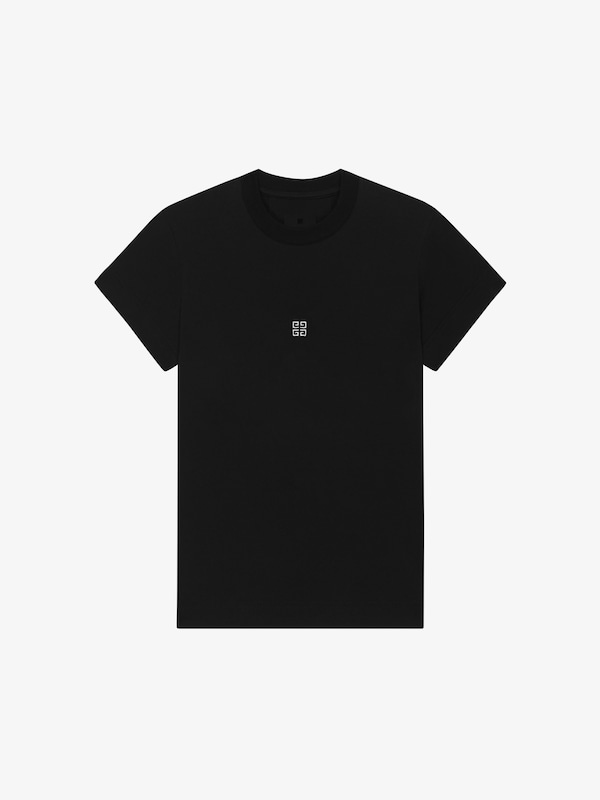Givenchy Slim fit t-shirt in cotton with 4G detail Devoluciones gratuitas