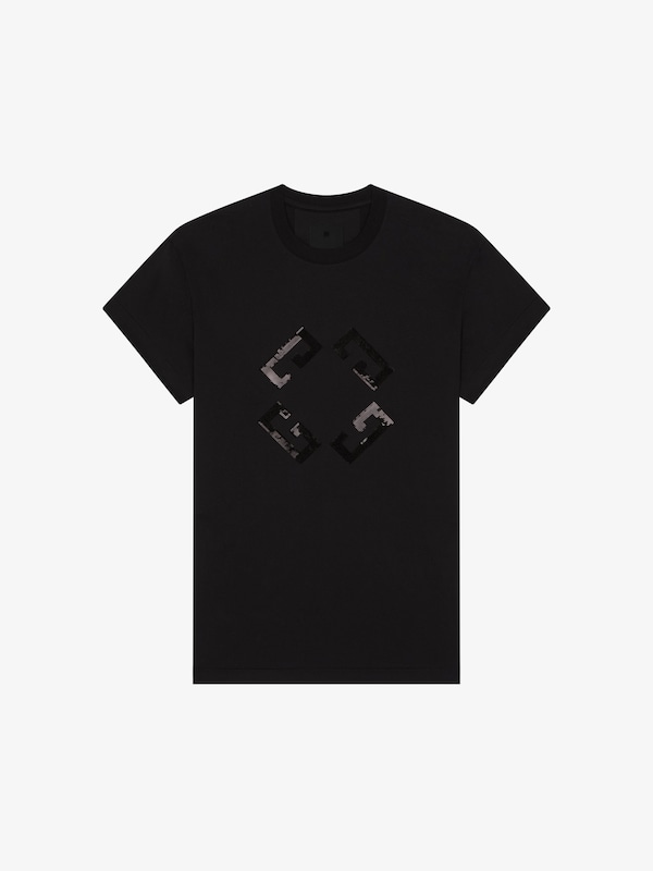 Givenchy Monogram 72 t-shirt in cotton and sequins 2025