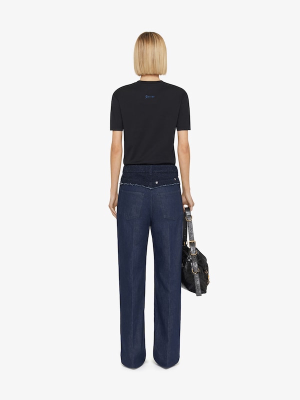 Givenchy T-shirt in cotton with cat eye embroidery En línea