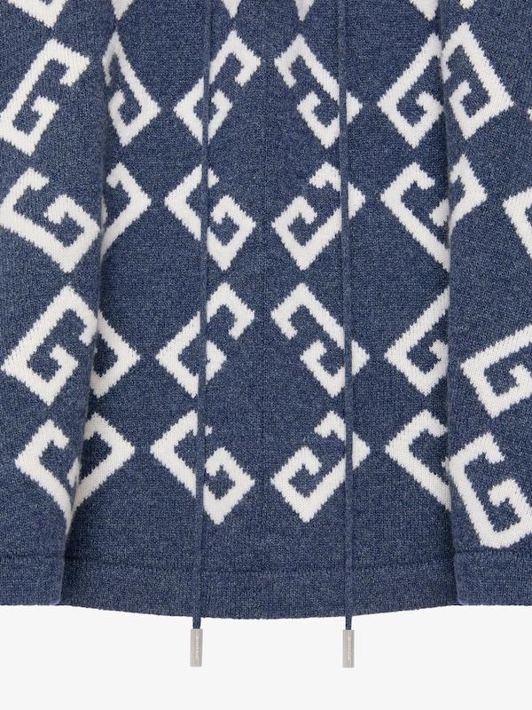 Givenchy Poncho in monogram 72 jacquard with laces Tienda