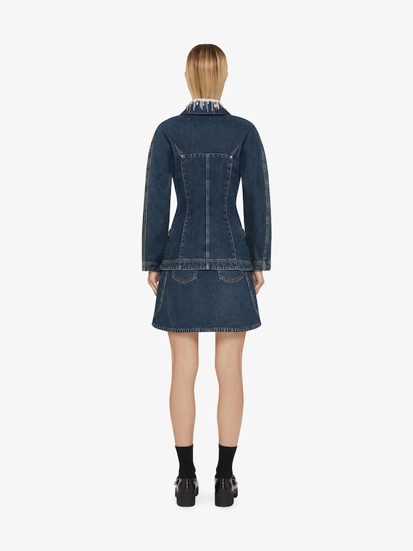 Givenchy Jacket in denim with crystals and pearls Liquidación