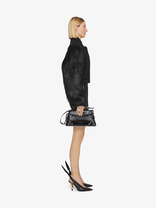 Givenchy Varsity jacket in cable knit wool and faux fur Rebajas top
