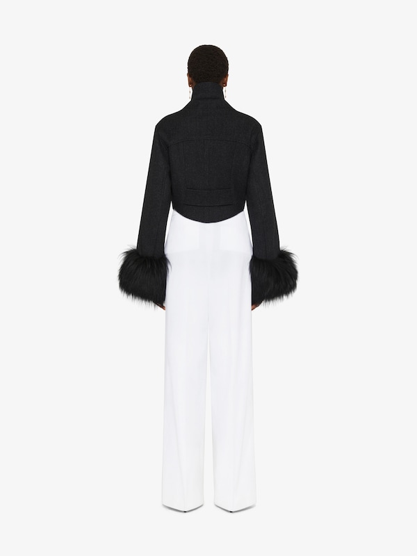 Givenchy Slim fit jacket in wool and fur Envío gratis
