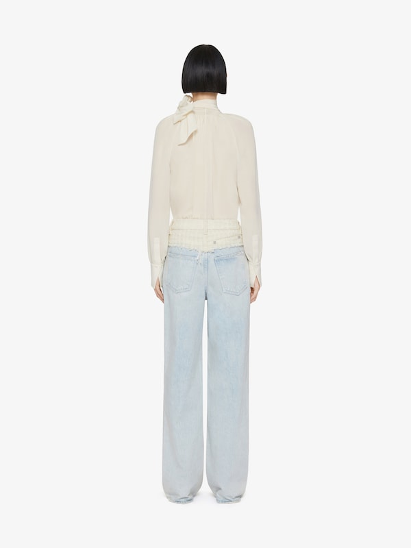 Givenchy Blouse in silk with lavallière Últimos 2 días
