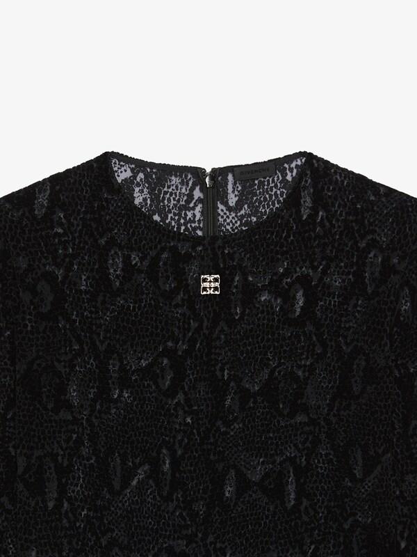 Givenchy Bodysuit in python print tulle with 4G detail Solo hoy