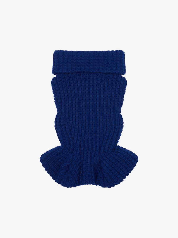 Givenchy Sleeveless fit peplum sweater in waffle wool Promoción trimestral
