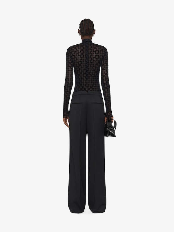 Givenchy Bodysuit in monogram 72 tulle Limitado a 3 días