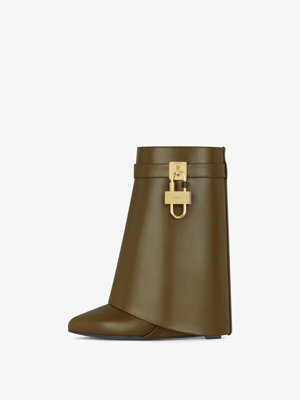 Givenchy Shark Lock ankle boots in leather Descuentos del mes