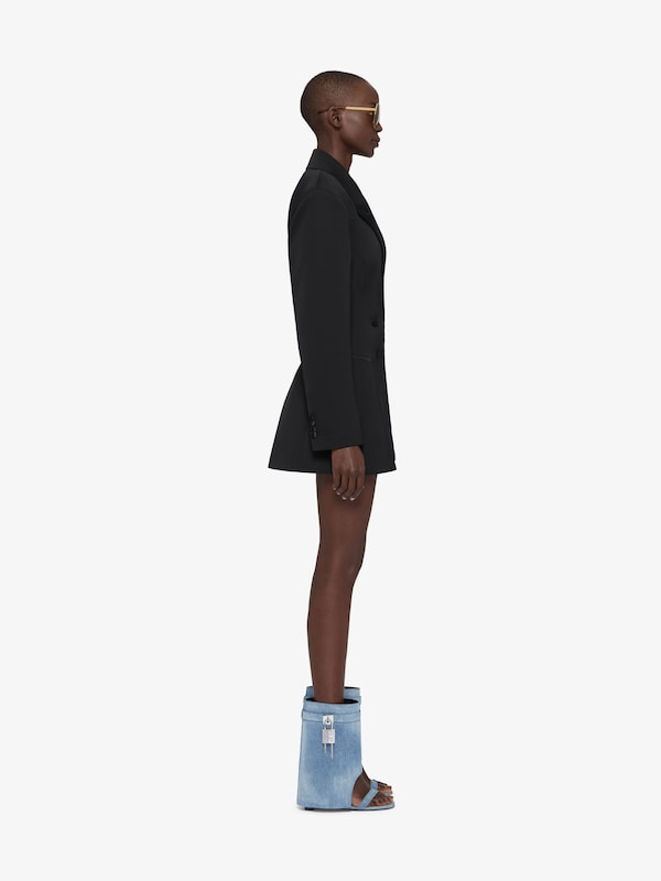 Givenchy Shark Lock sandals in gradient denim Descuento por venta flash