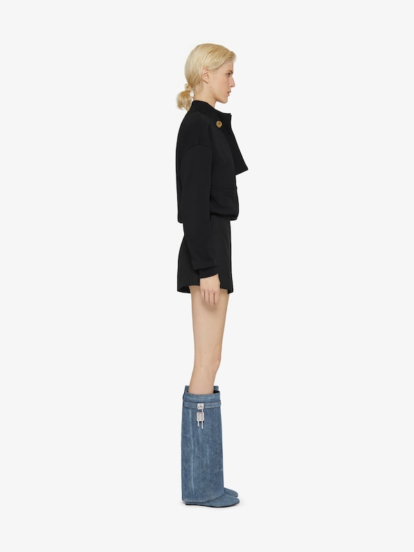 Givenchy Shark Lock boots in washed denim Ofertas de temporada