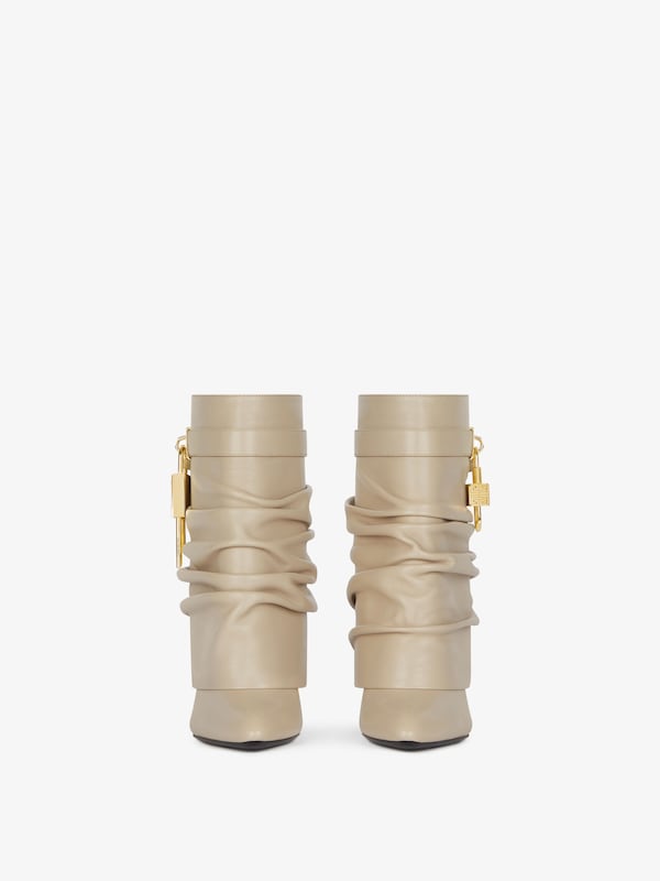Givenchy Shark Lock Stiletto ankle boots in nappa leather Rebajas
