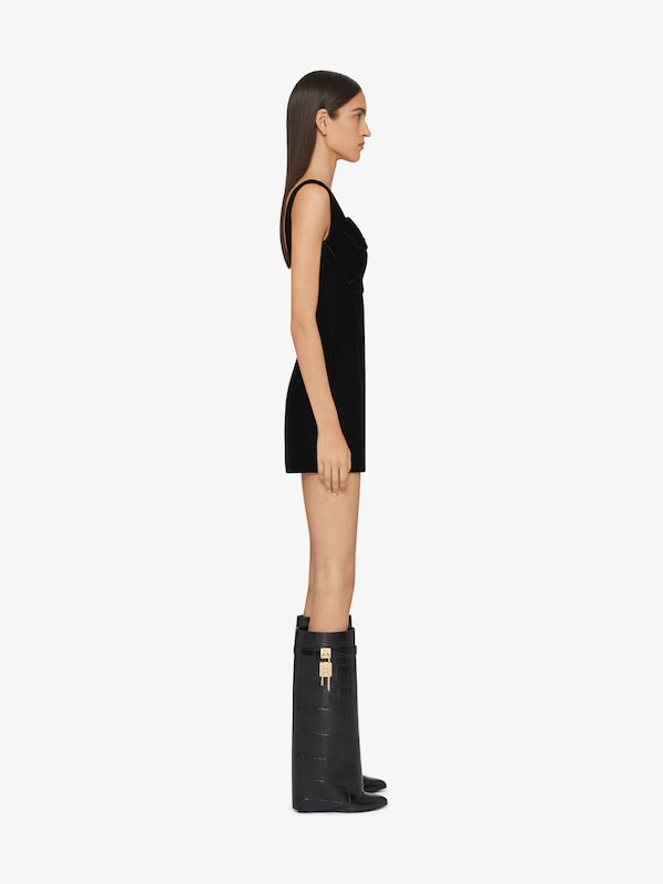 Givenchy Shark Lock boots in crocodile effect leather Gran oferta